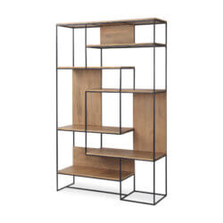 MERCANA MORRIS BLACK METAL 6-TIER SHELVING UNIT 69718 toronto