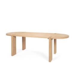 MERCANA SOHAN LIGHT ELM WOOD DINING TABLE 70854 mississauga