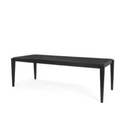 MERCANA TEVA RECTANGLE BLACK WOOD DINING TABLE 70862 oakville