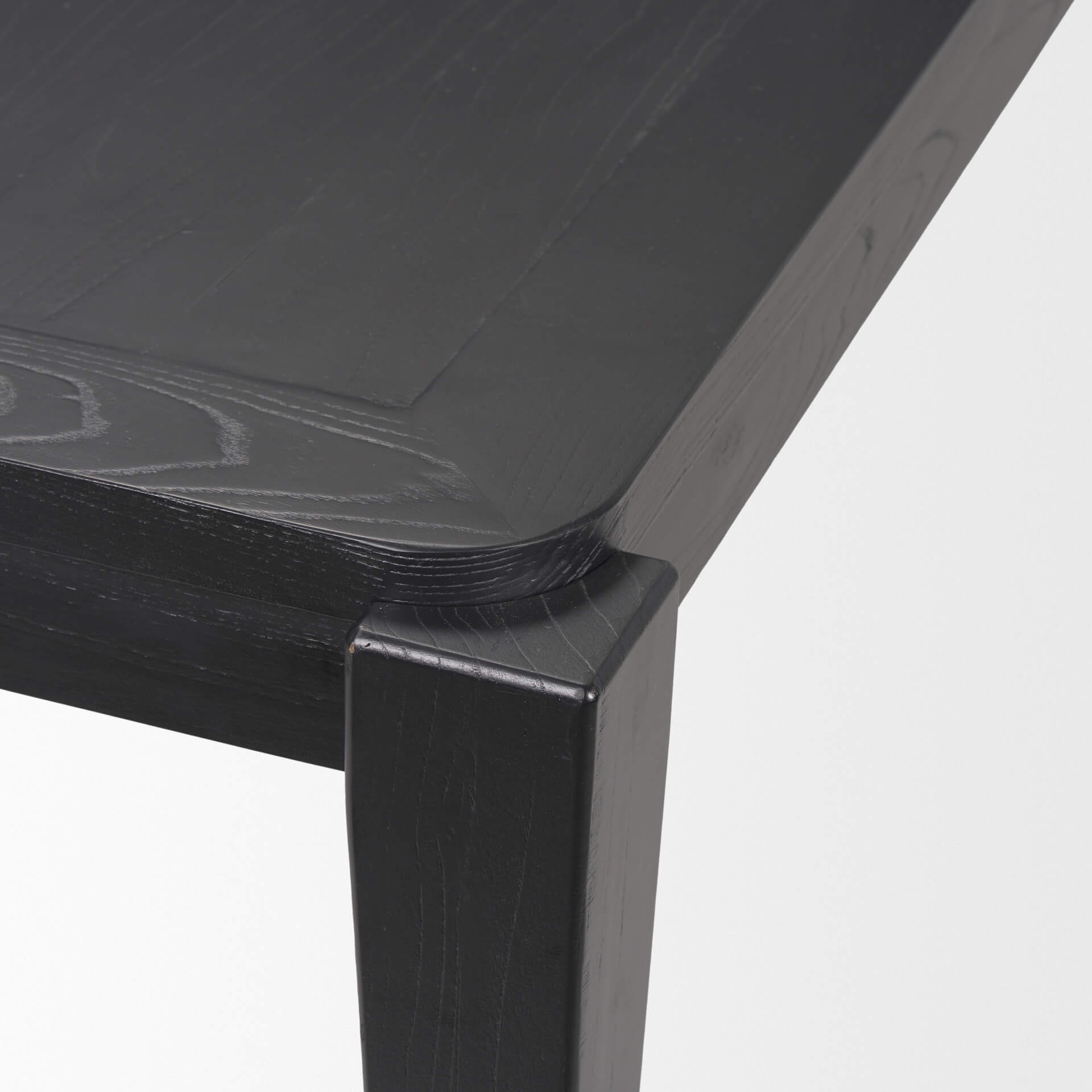 MERCANA TEVA RECTANGLE BLACK WOOD DINING TABLE 70862 oakville