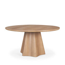 MERCANA JOVANI 60" SOLID LIGHT BROWN MANGO WOOD DINING TABLE 71106-AB vancouver