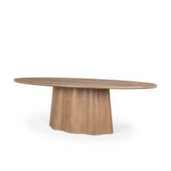 MERCANA JOVANI 94" SOLID LIGHT BROWN MANGO WOOD DINING TABLE 71108-AB edmonton