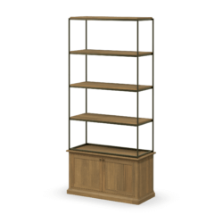 MERCANA BRAXTON ANTIQUED AGE BRASS SHELVING UNIT 71119-AB edmonton