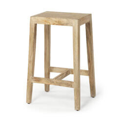 MERCANA COLONY 25" WOODEN STOOL 50352 niagara