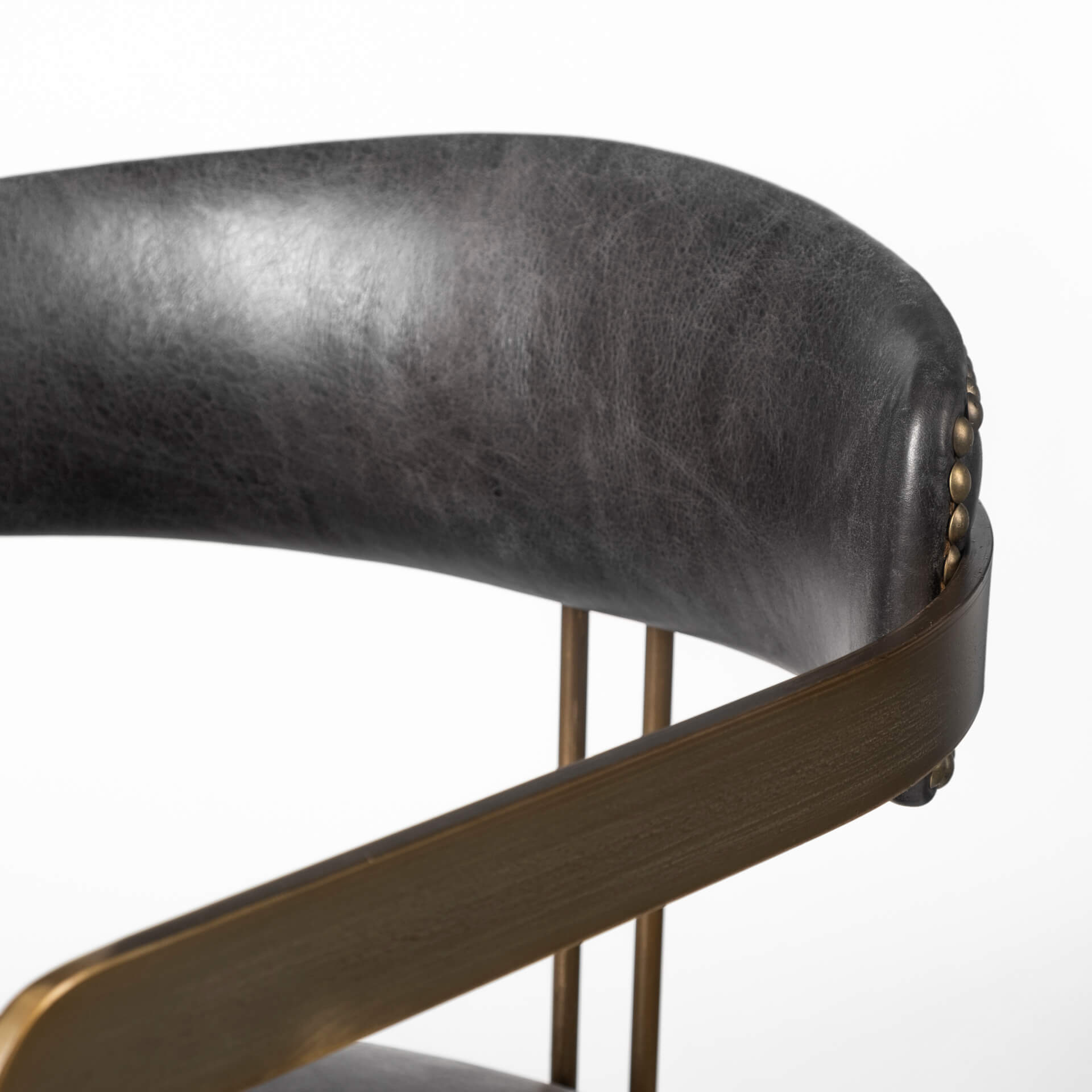 MERCANA HOLLYFIELD DINING CHAIR BLACK LEATHER 50414 vancouver
