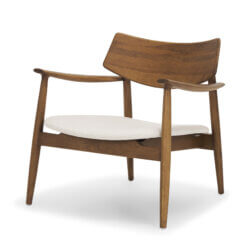 MERCANA HAGGEN BROWN OAK ACCENT CHAIR 71015 kitchener