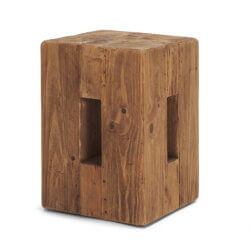 MERCANA WAYLEN WOOD BLOCK ACCENT STOOL 71020 edmonton