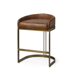 MERCANA HOLLYFIELD COUNTER STOOL BROWN LEATHER 68573 mississauga