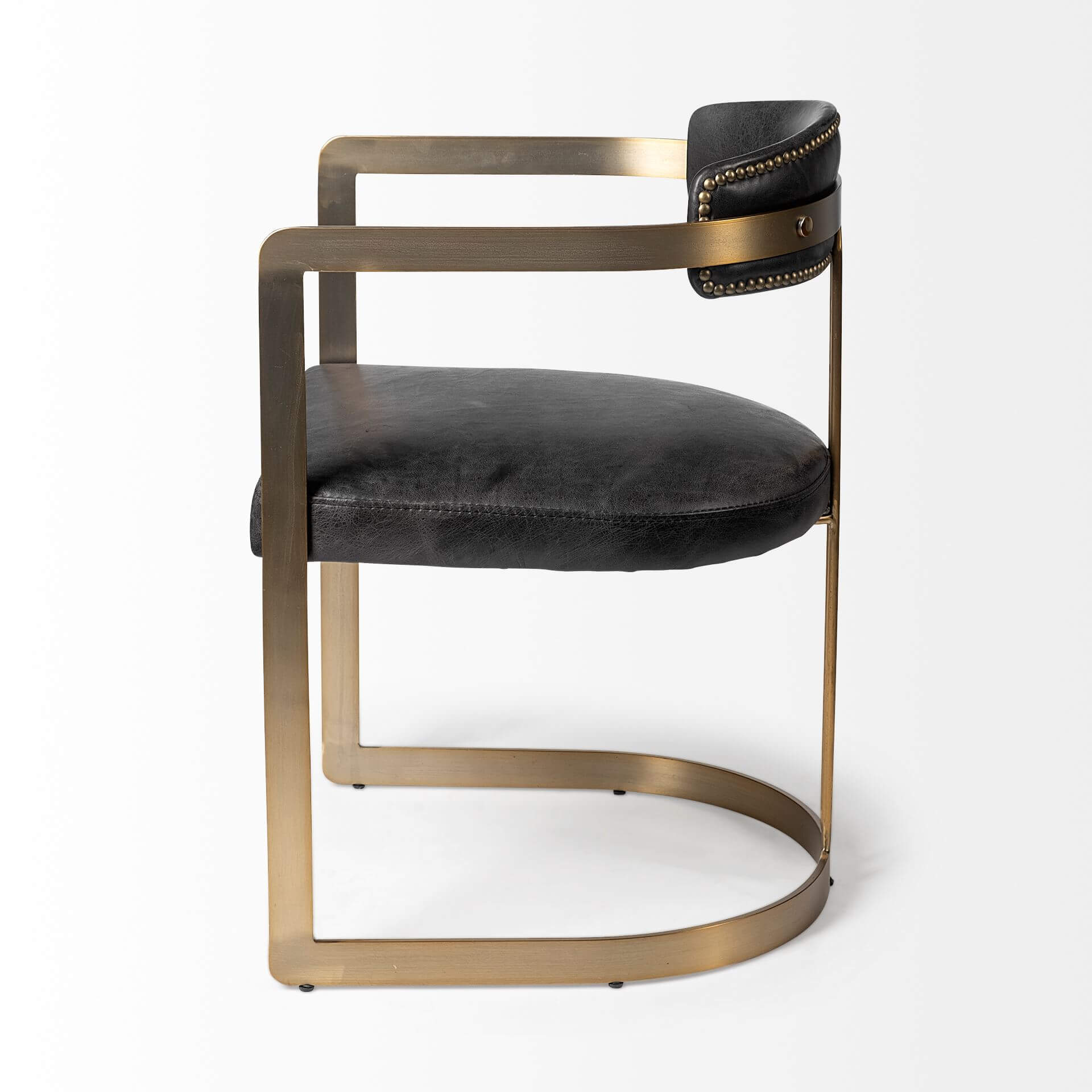 MERCANA HOLLYFIELD DINING CHAIR BLACK LEATHER 50414 vancouver