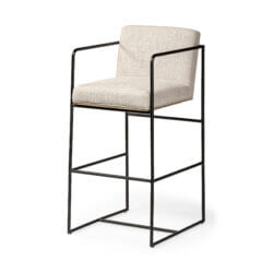 MERCANA STAMFORD LIGHT BEIGE FABRIC BAR STOOL 68762 kelowna