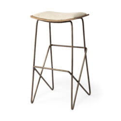 MERCANA KATNISS CREAM FABRIC BAR STOOL 68466 winnipeg