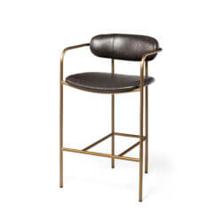 MERCANA PARKER COUNTER STOOL BROWN FAUX LEATHER 69362 winnipeg