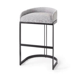 MERCANA HOLLYFIELD BAR STOOL GRAY FABRIC 69457 kingston