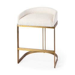MERCANA HOLLYFIELD COUNTER STOOL CREAM FABRIC 69452 uxbridge