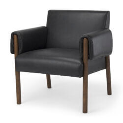 MERCANA ASHTON BLACK FAUX LEATHER ACCENT CHAIR 69821 mississauga