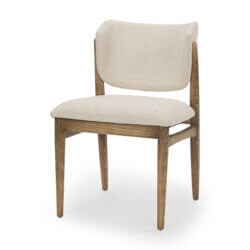 MERCANA CLINE DINING CHAIR CREAM FABRIC SET OF TWO 69831 perth
