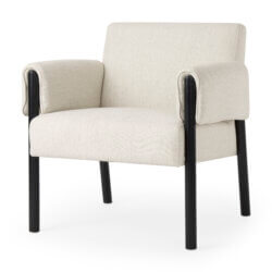 MERCANA ASHTON BEIGE TWILL FABRIC ACCENT CHAIR 69819 quebec city