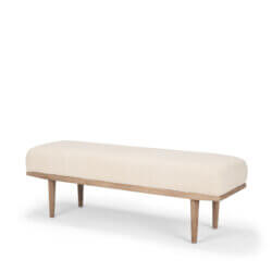 MERCANA SHAE OATMEAL FABRIC BENCH 70797 edmonton