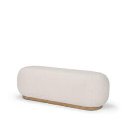 MERCANA SIREN CREAM FABRIC BENCH 70811 bracebridge