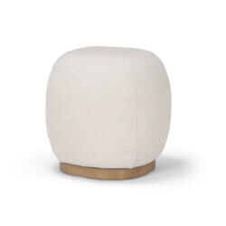 MERCANA SIREN CREAM FABRIC ROUND STOOL 70812 halifax