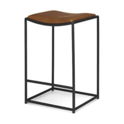 MERCANA TANIEL COUNTER STOOL BROWN LEATHER 70820 kleinburg