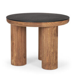 MERCANA TUCSON ROUND BLACK TOP SIDE TABLE 70889-AB kelowna
