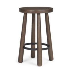 MERCANA WELDON BROWN WOODEN COUNTER STOOL 71037 nobleton