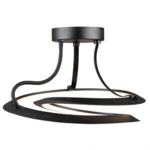 Floral-Inspired Semi-Flush Mount Ceiling Fixture Floral-Inspired Semi-Flush Mount Ceiling Fixture