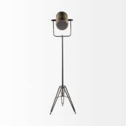 MERCANA DEBDOU GOLD METAL CINEMA-STYLE FLOOR LAMP 65134 niagara