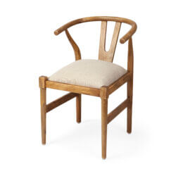 MERCANA TRIXIE CREAM FABRIC DINING CHAIR 67829 port elgin