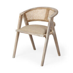 MERCANA TABITHA BLONDE FRAME DINING CHAIR 67830 calgary