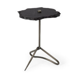 MERCANA PINERA BLACK SLATE TOP ACCENT TABLE 67803-AB kitchener