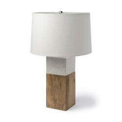 MERCANA WOODROW LIGHT BROWN WOOD TABLE LAMP 68158 vancouver