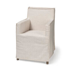 MERCANA ELBERT CREAM SLIP-COVER DINING CHAIR 68190 midland