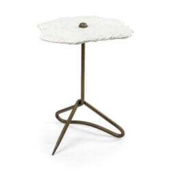 MERCANA PINERA WHITE MARBLE TOP ACCENT TABLE 68247-AB waterloo