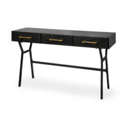 MERCANA VINCE BLACK METAL 3 DRAWER OFFICE DESK 68443 mississauaga
