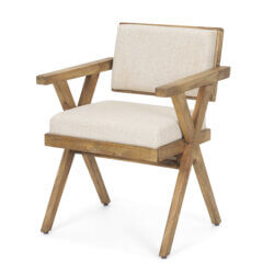 MERCANA TOPANGA CREAM FABRIC DINING CHAIR 68504 toronto