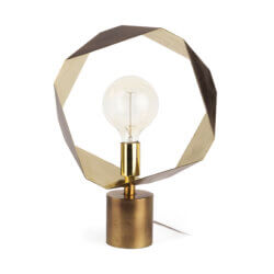 MERCANA SHAMIR GOLD GEOMETRIC TABLE LAMP 68773 monton