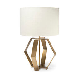 MERCANA EDWARDS GOLD METAL TABLE LAMP 68966 montreal