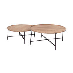 MERCANA HELIOS ROUND NESTING COFFEE TABLES 69012 monton
