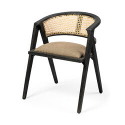 MERCANA TABITHA BLACK FRAME DINING CHAIR 68495 edmonton
