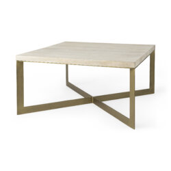 MERCANA FAYE GOLD METAL COFFEE TABLE 69180 kingston