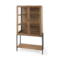 MERCANA ARELIUS LIGHT BROWN DISPLAY CABINET 69209 vancouver