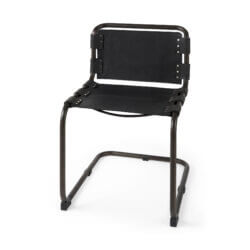 MERCANA BERBICK BLACK SUEDE DINING CHAIR 69273 vancouver