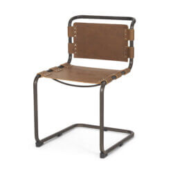 MERCANA BERBICK MEDIUM BROWN SUEDE DINING CHAIR 69274 niagara