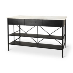 MERCANA AMIKA MARBLE TOP KITCHEN ISLAND 69936-AB port elgin