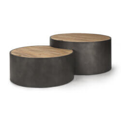 MERCANA ECLIPSE ROUND NESTED COFFEE TABLES SET OF TWO 70240 edmonton