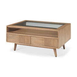 MERCANA SABLE LIGHT BROWN WOOD COFFEE TABLE 69890 niagara