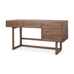 MERCANA GRIER MEDIUM BROWN WOOD OFFICE DESK 69898 stouffville