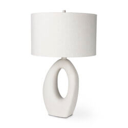 MERCANA TAO CREAM CERAMIC TABLE LAMP 69790 quebec city